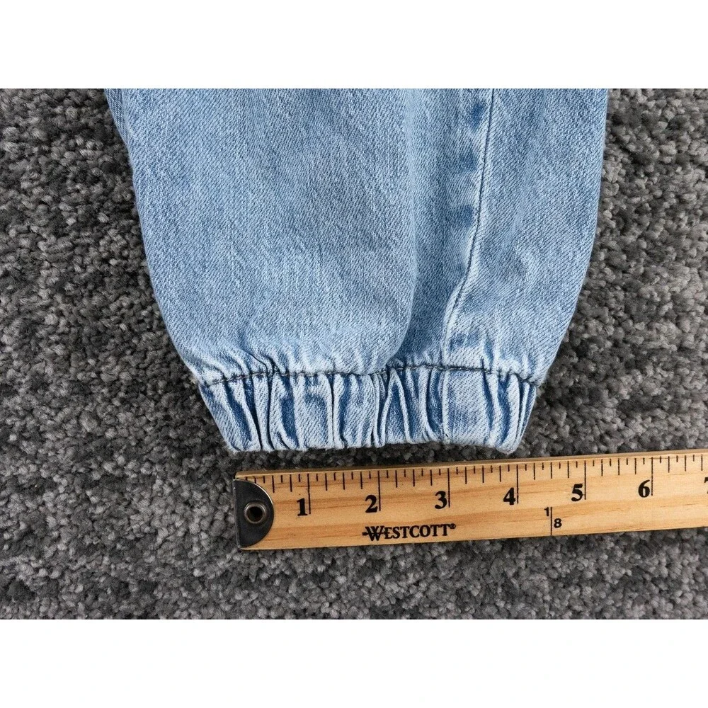 American Eagle Cargo Joggers Womens 4 Blue Stretch Distressed Denim Outdoor